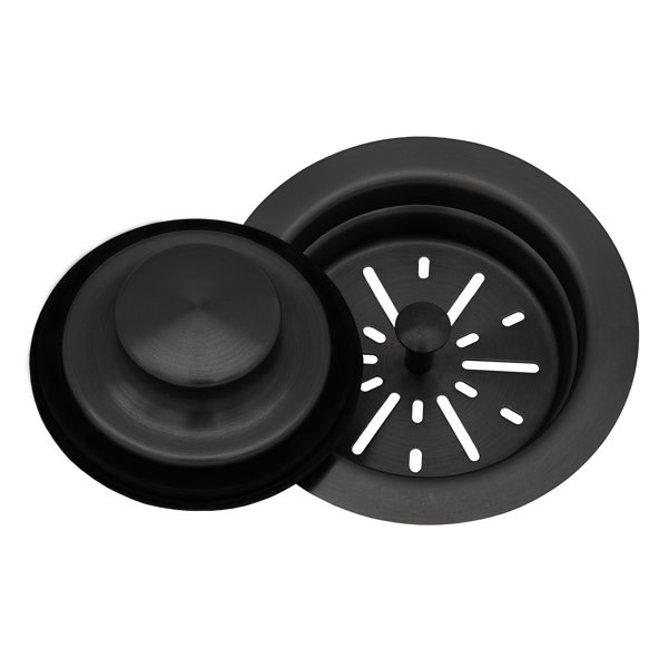 Ruvati Garbage Disposal Flange with Basket Strainer and Stopper